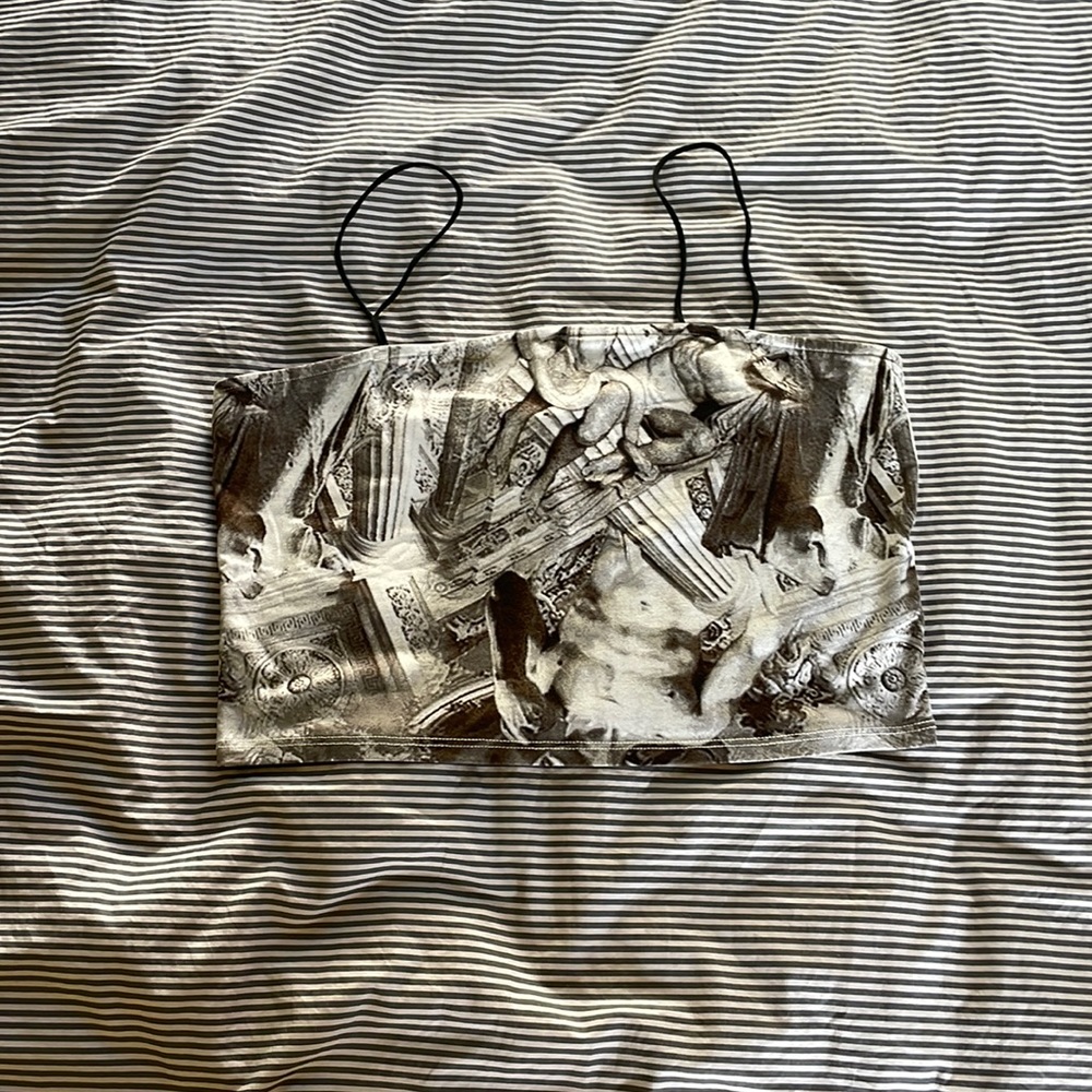 Grey crop top by Bear Dance